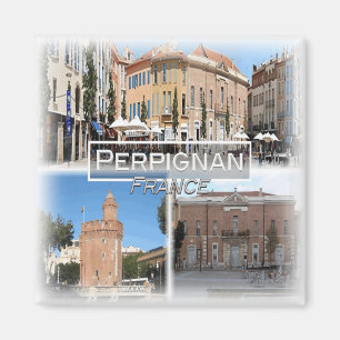 FR0124 Europa, Frankreich, Perpignan, Kühlschrank Magnet
