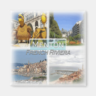 FR0129 Europa, Frankreich, Menton, Kühlschrank Magnet