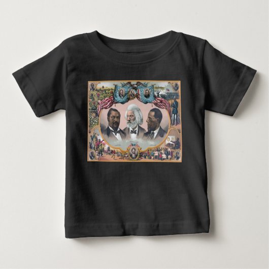 Fr3d3rick Bailey Douglass mit Black Abolitionist Baby T-shirt (Vorderseite)