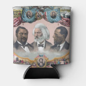 Fr3d3rick Bailey Douglass mit Black Abolitionist Dosenkühler (Vorderseite)