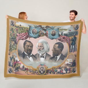 Fr3d3rick Bailey Douglass mit Black Abolitionist Fleecedecke