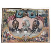 Fr3d3rick Bailey Douglass mit Black Abolitionist Große Geschenktüte (Rückseite)