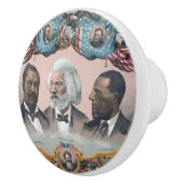 Fr3d3rick Bailey Douglass mit Black Abolitionist Keramikknauf (Rechts)