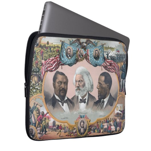Fr3d3rick Bailey Douglass mit Black Abolitionist Laptopschutzhülle (Vorne Rechts)