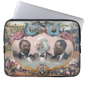 Fr3d3rick Bailey Douglass mit Black Abolitionist Laptopschutzhülle (Vorderseite)