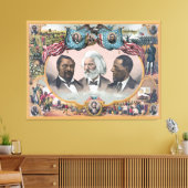 Fr3d3rick Bailey Douglass mit Black Abolitionist Leinwanddruck (Insitu (Wohnzimmer))