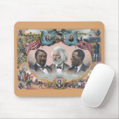 Fr3d3rick Bailey Douglass mit Black Abolitionist Mousepad (Mit Mouse)