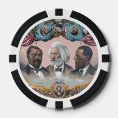 Fr3d3rick Bailey Douglass mit Black Abolitionist Pokerchips (Vorderseite)