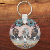 Fr3d3rick Bailey Douglass mit Black Abolitionist Schlüsselanhänger (Vorderseite)