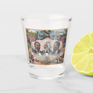 Fr3d3rick Bailey Douglass mit Black Abolitionist Schnapsglas