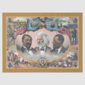 Fr3d3rick Bailey Douglass mit Black Abolitionist Seidenpapier (Vorderseite)