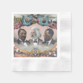 Fr3d3rick Bailey Douglass mit Black Abolitionist Serviette (Vorderseite)