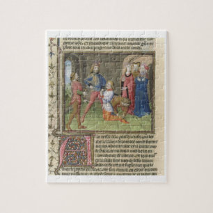 Fr.120 f.522v das Adeln von Lancelot von ' Puzzle