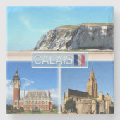 FR Calais - Cap Blanc Nez - Hotel de Ville - Steinuntersetzer (Vorderseite)