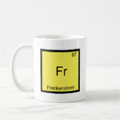 Fr - Frankenstorm Funny Chemistry Element Symbol Kaffeetasse (Links)