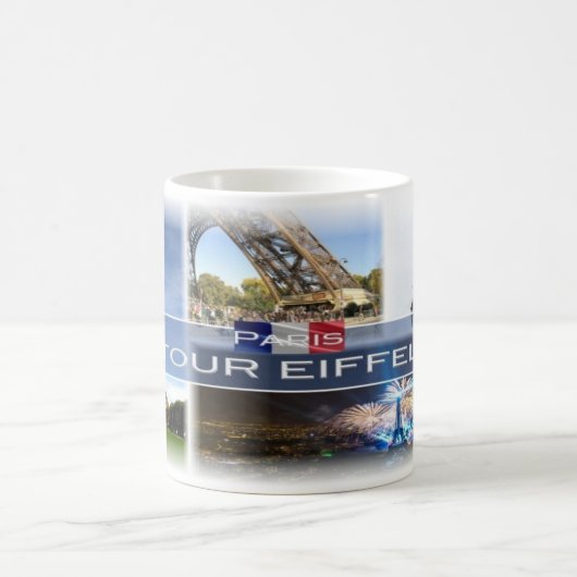 FR Frankreich - Der Eiffelturm Paris - Kaffeetasse (Mittel)