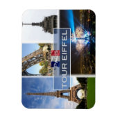 FR Frankreich - Der Eiffelturm Paris - Magnet (Vertikal)
