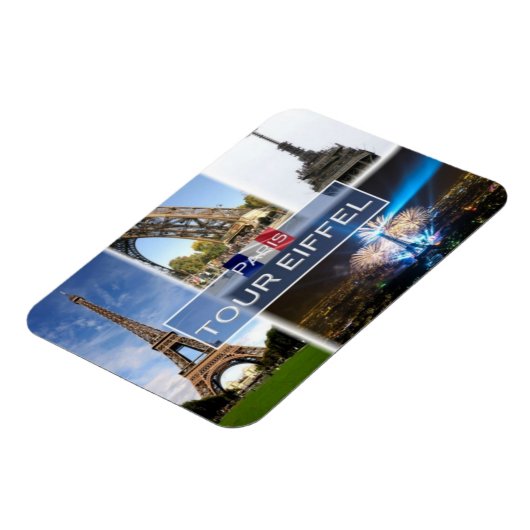 FR Frankreich - Der Eiffelturm Paris - Magnet (Linke Seite)