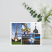 FR Frankreich - Der Eiffelturm Paris - Postkarte (Stehend Vorderseite)