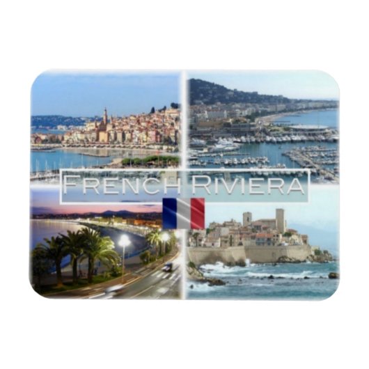 FR Frankreich - French Riviera - Magnet (Horizontal)