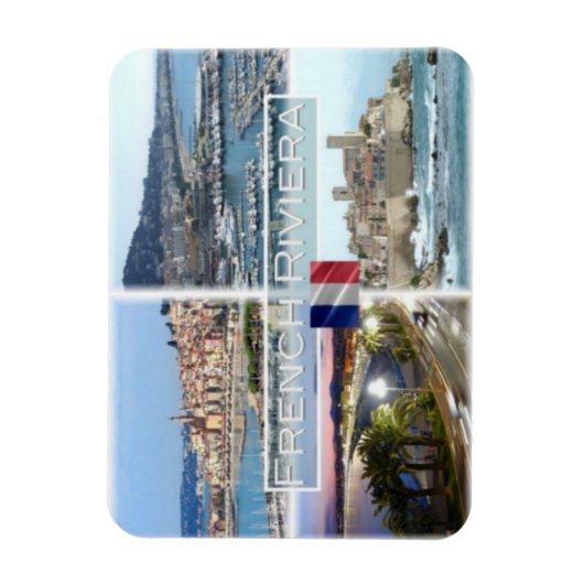 FR Frankreich - French Riviera - Magnet (Vertikal)