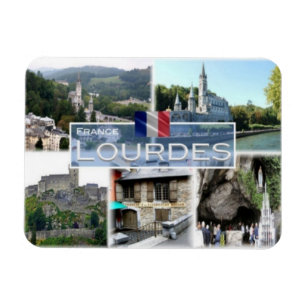 FR Frankreich - Lourdes - Basí lica Rosá rio - Magnet