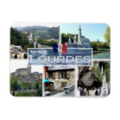 FR Frankreich - Lourdes - Basí - Rosá - Magnet (Horizontal)