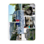 FR Frankreich - Lourdes - Basí - Rosá - Magnet (Vertikal)