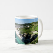 FR Frankreich - Normandie - Etretat - Die Klippen Kaffeetasse (VorderseiteRechts)