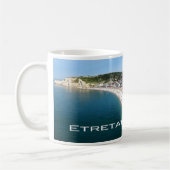 FR Frankreich - Normandie - Etretat - Die Klippen Kaffeetasse (Links)