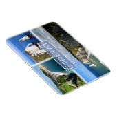 FR Frankreich - Normandie - Etretat - Die Klippen Magnet (Rechte Seite)