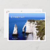 FR Frankreich - Normandie - Etretat - Die Klippen  Postkarte (Vorne/Hinten)