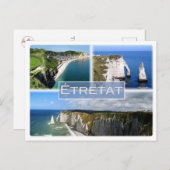 FR Frankreich - Normandie - Etretat - Die Klippen  Postkarte (Vorne/Hinten)