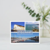 FR Frankreich - Normandie - Fécamp - The Cliffs - Postkarte (Stehend Vorderseite)