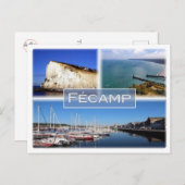 FR Frankreich - Normandie - Fécamp - The Cliffs - Postkarte (Vorne/Hinten)