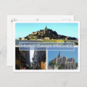 FR Frankreich - Normandie - Mont Saint Michel - Postkarte (Vorne/Hinten)