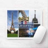 FR Frankreich - Paris - Der Eiffelturm - Mousepad (Mit Mouse)