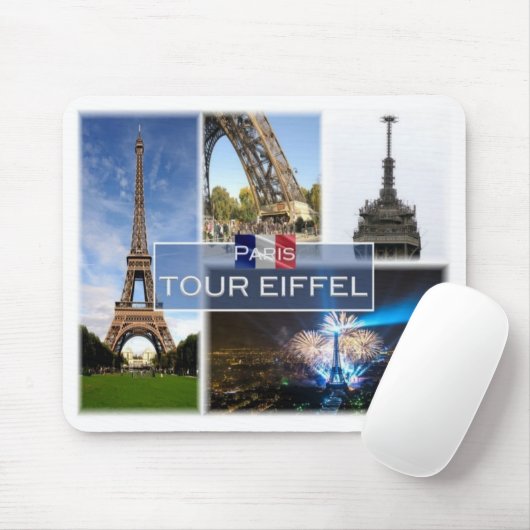 FR Frankreich - Paris - Der Eiffelturm - Mousepad (Mit Mouse)
