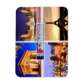 FR Frankreich - Paris - Nachts - Magnet (Vertikal)