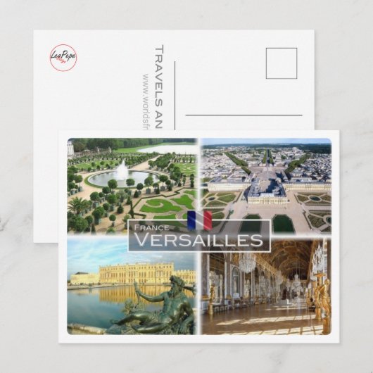 FR Frankreich - Versailles - Postkarte (Vorne/Hinten)