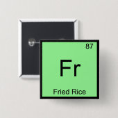 Fr - Frice Funny Chemistry Element Symbol T-Shirt Button (Vorne & Hinten)