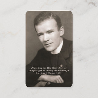 Fr. John Harvey Gebet Card - 2. Auflage Visitenkarte