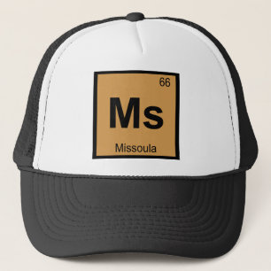 Fr - Missoula Montana Chemie Periodensystem Truckerkappe