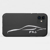 FR-S weißer Brushstroke auf Case-Mate iPhone Hülle (Rückseite (Horizontal))