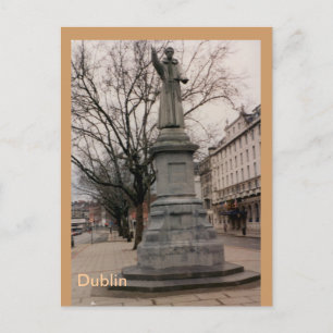Fr. Theobold Mathew Monument, Dublin, Irland Postkarte