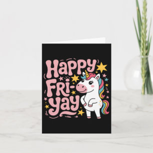 Fr-yay Lehrer Fry Yay Freitag Wochenende Happy Fri Karte