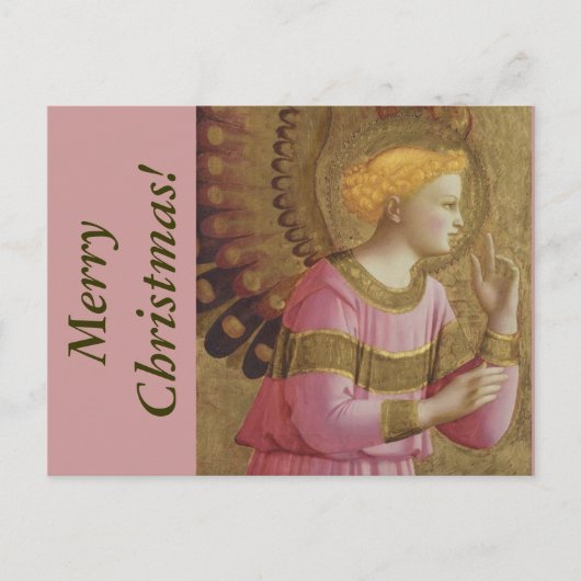 Fra Angelico Angel Christmas postcard Feiertagspostkarte (Vorderseite)