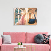Fra Angelico - Ankündigung Leinwanddruck (Insitu (Wohnzimmer))
