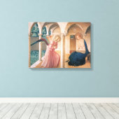 Fra Angelico - Ankündigung Leinwanddruck (Insitu (Holzboden))