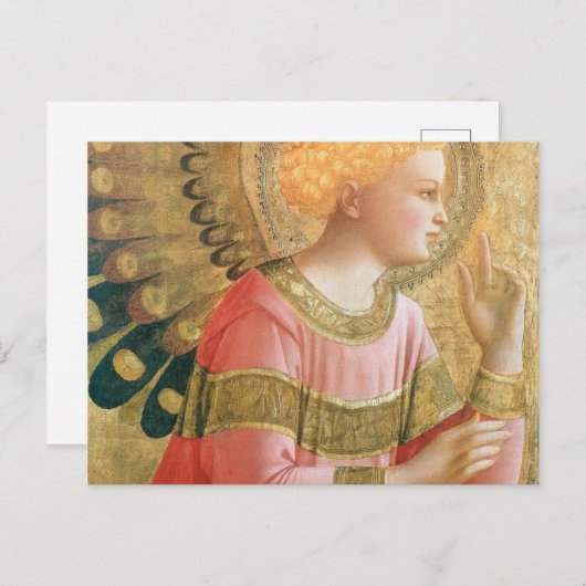 Fra Angelico - Archangel Gabriel Annunciate Postkarte (Vorne/Hinten)